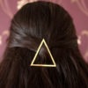 Vintage Punk Gold Plated Triangle Hair Clip Hairpin Hair Accessory steampunk buy now online