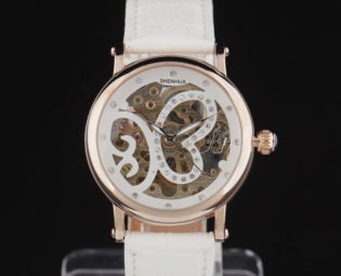 Women's Skeleton Watch Steampunk Watch Rose Gold Unique Butterfly Skeleton Dial Automatic Self Winding Gift for Her WHITE steampunk buy now online