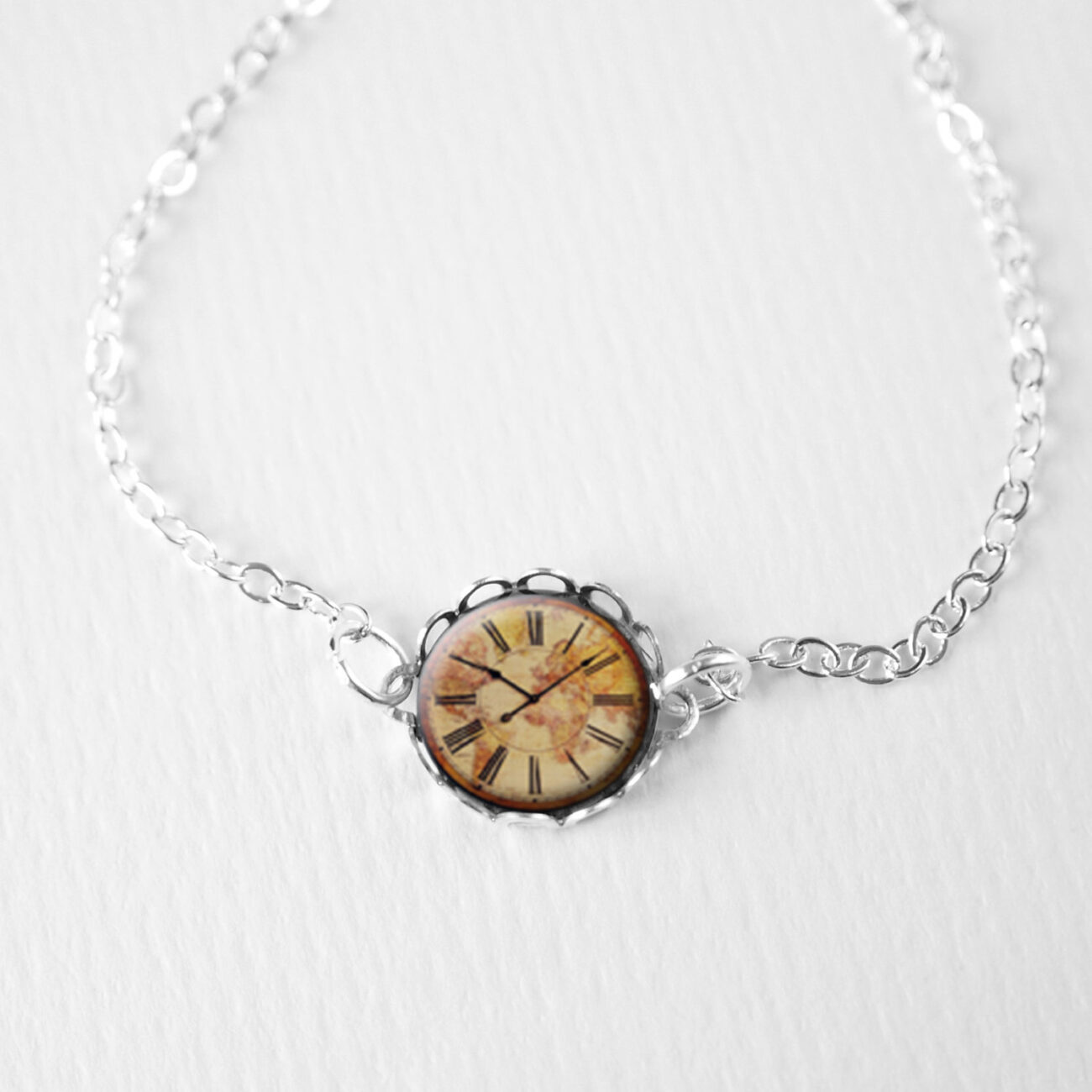 Vintage Clock Bracelet, Steampunk Jewelry, Retro Clock Bracelet, Geek Jewelry, Friendship Gift, Gift For Her, A077 steampunk buy now online