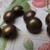 Lucite button, copper , bronze button, metalized resin steampunk buy now online
