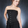 Pinstripe Steel Boned Corset steampunk buy now online