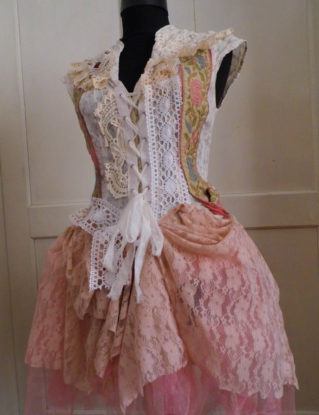 Dress,victorian, steampunk, lace, jane austen, marie antointte, shabby chic, fairy punk, ballerina , pink lace, lace, blush, bridal, tulle steampunk buy now online