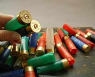 Vintage used hunting cartridges A lot of 50 hunting casings Plastic cartridges for crafts steampunk buy now online