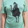 Woman Riding Ostrich T-Shirt steampunk buy now online