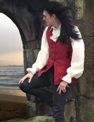 Long Brocade Waistcoat (More Colour Options) steampunk buy now online