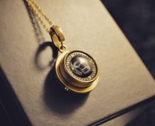 Steampunk Clockwork Compass Orb Pivot Necklace steampunk buy now online
