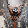Steampunk Copper Butterfly Compass and Key Pendant steampunk buy now online