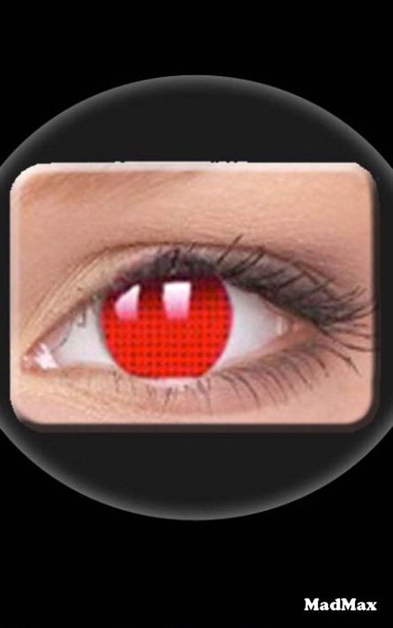 Red Screen One Year Contact Lenses Fairy Pixie Elven Vampire Goth Stempunk Lenses Halloween Costume Accessories Color Lenses Eyewear LARP steampunk buy now online
