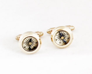 Vintage French Compass Cufflinks steampunk buy now online