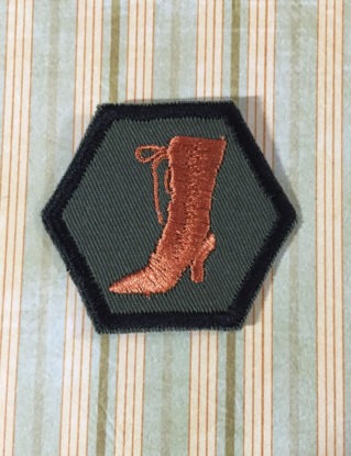 STEAMPUNK Patch - Victorian Boot Merit Badge Steampunk Scouts steampunk buy now online