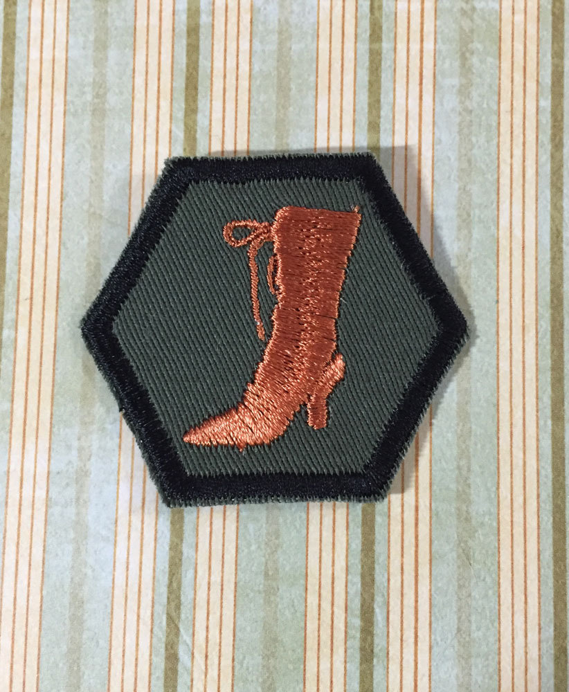 STEAMPUNK Patch - Victorian Boot Merit Badge Steampunk Scouts steampunk buy now online