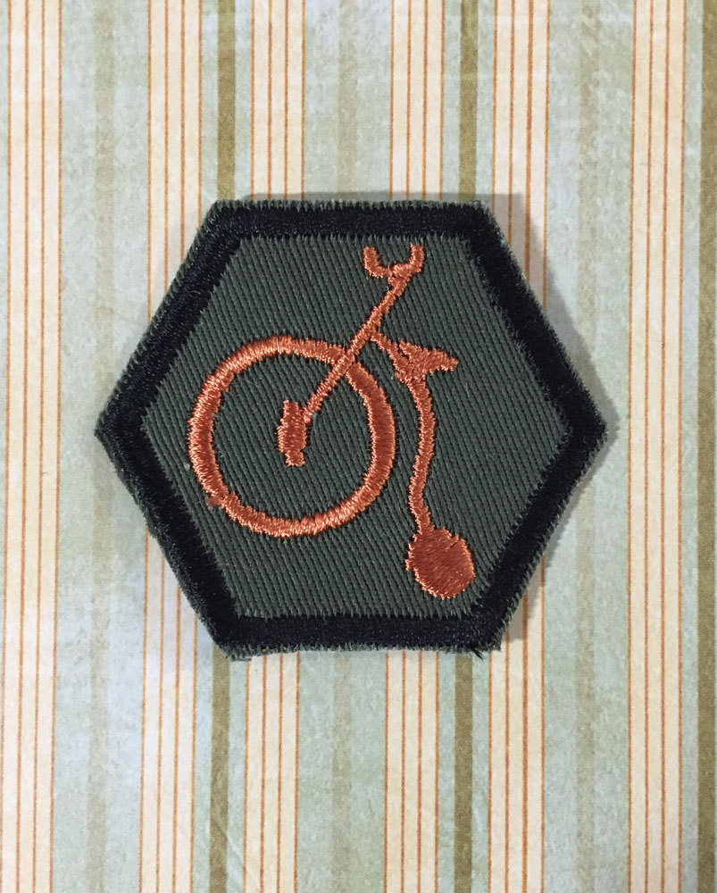 STEAMPUNK Merit Badge- Pennyfarthing Bicycle Steampunk Scouts steampunk buy now online