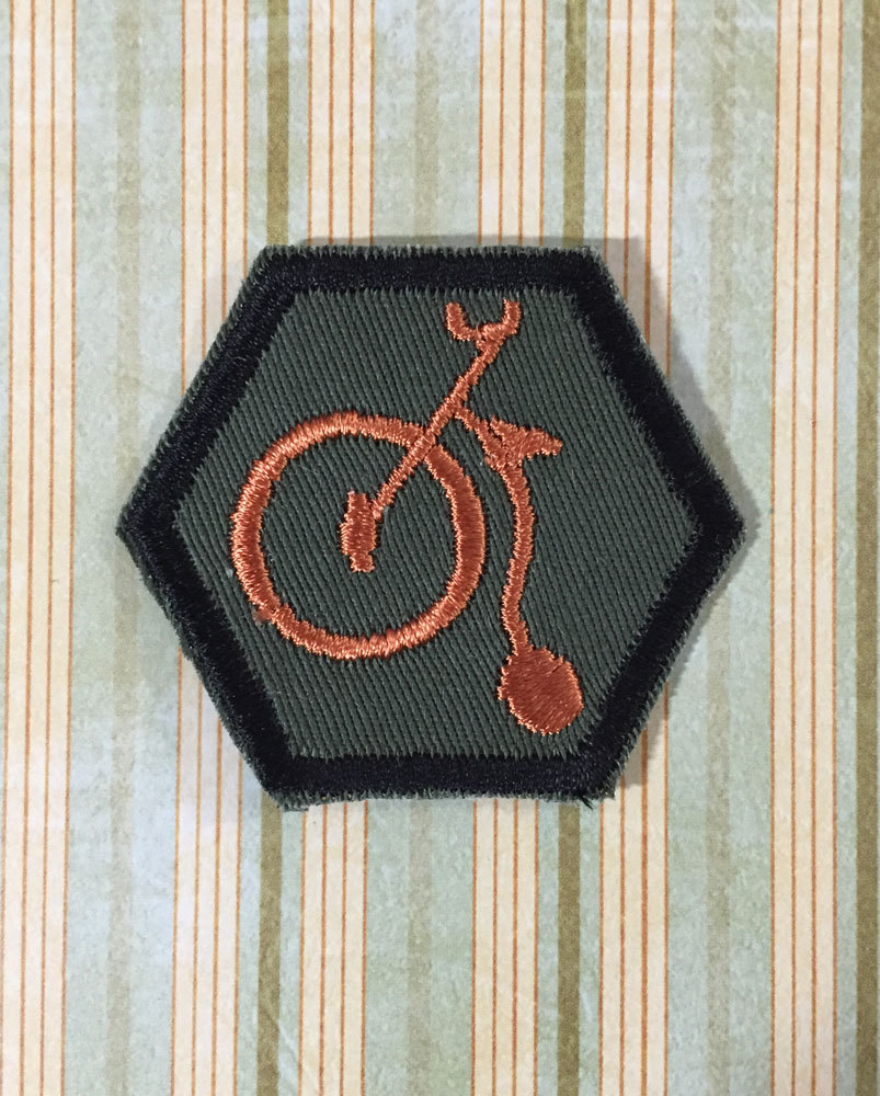 STEAMPUNK Merit Badge- Pennyfarthing Bicycle Steampunk Scouts steampunk buy now online