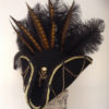 Ebineezer steampunk black and gold Tricorn hat steampunk buy now online