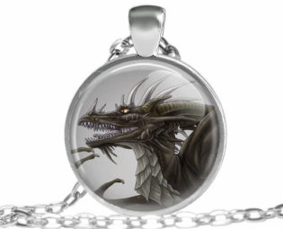 Dragon necklace steampunk pendant Jewelry DRAGON Necklace Handmade Jewelry MeaganEleonorParis(834) steampunk buy now online