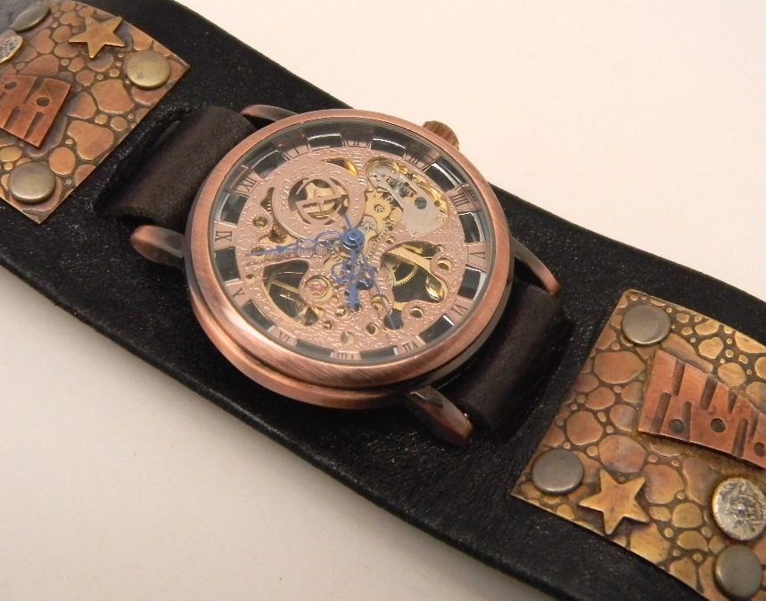 Steampunk watch. Steampunk men. Steampunk wrist watch. Mechanical watch. steampunk buy now online