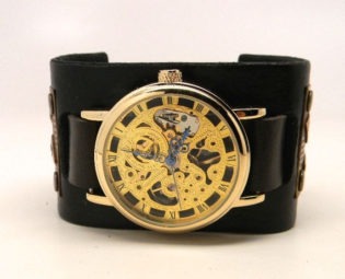 Steampunk watch. Steampunk mechanical watch.Steampunk cuff watch steampunk buy now online
