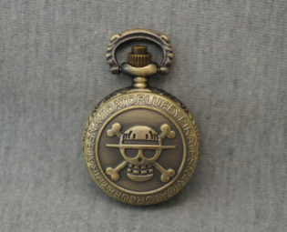 One Piece Pocket Watch Antique Bronze Skullcandy Crossbones Watch Fob Skull Heads Bone Pirate Mens Pocket Watch Pendant 26mm-- gifts steampunk buy now online