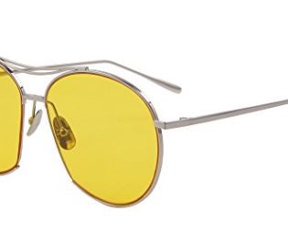 MERRY'S Women Bang Fashion Summer Sunglasses Eyewear Candy Color Lens Glasses UV400 S8006 (Sliver&Yellow) steampunk buy now online