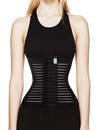 Women Waist Trainer Cincher Underbust Corset Body Shaper Shapewear Hourglass (S, Black) steampunk buy now online