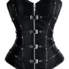 Charmian Women's Steampunk Rock Boned Satin Goth Retro Overbust Corset Top with Buckles Black Large steampunk buy now online Charmian Women's Steampunk Rock Boned Satin Goth Retro Overbust Corset Top with Buckles Black Large steampunk buy now online