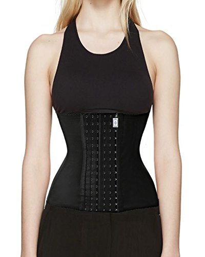 Corset Waist Trainer Cincher Control Body Shaper Underbust Sport Slimming Black (S, Black) steampunk buy now online