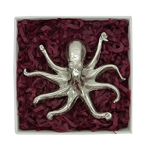 Fine Pewter Octopus Brooch, Handcast By William Sturt steampunk buy now online Fine Pewter Octopus Brooch, Handcast By William Sturt steampunk buy now online