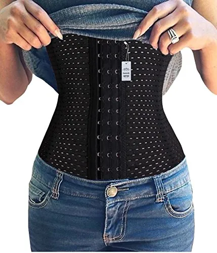 Gotoly Waist Glass Trainer Tummy Fat Burner Body Steel Boned Shaper Sport (XL, Black) steampunk buy now online