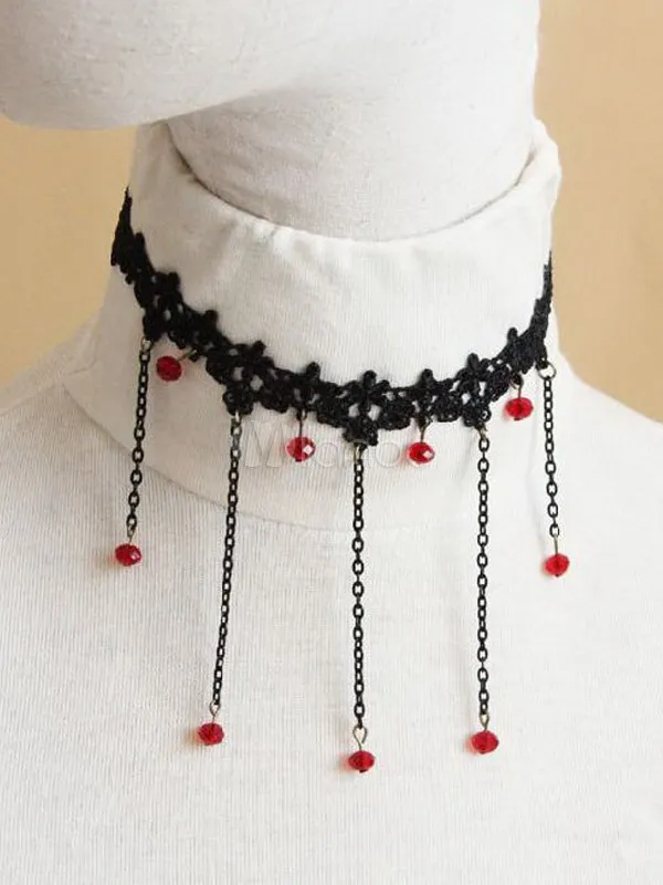 Gorgeous Black Metal Gothic Lolita Necklace steampunk buy now online
