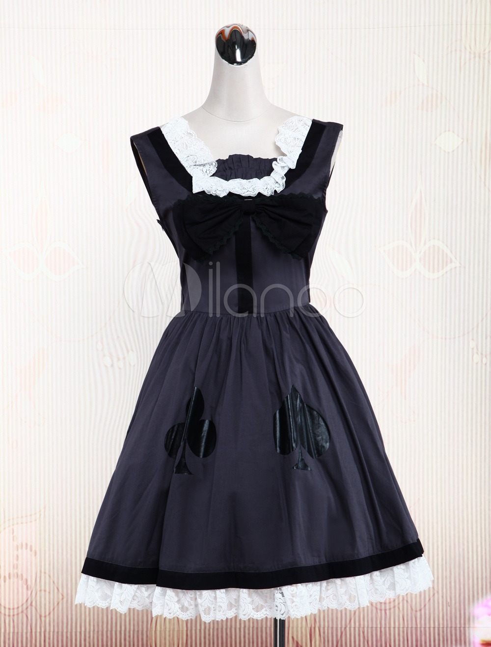 Dark Gray Cotton Gothic Lolita Dress steampunk buy now online