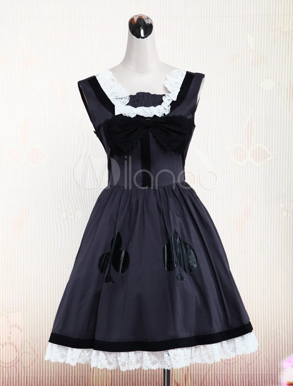 Dark Gray Cotton Gothic Lolita Dress steampunk buy now online