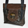Leather tote Bag - Tote - Bag Leather - Bag Large - baby skull - Zombie - Handbag - Shoulder Bag - Unisex bag - leather tote - messenger bag by FamilySkiners steampunk buy now online