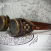 Steampunk Goggles Brass & Brown Leather - The Pilot, Dieselpunk, Adventurer, Time Traveller, Explorer, Airship, Kraken, Burning Man by Discombobulous steampunk buy now online