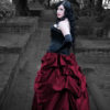 Burgundy Steampunk Victorian Bella Bustle Pick-up Skirt Sale fits L thru XXL by TracyMichelleCouture steampunk buy now online