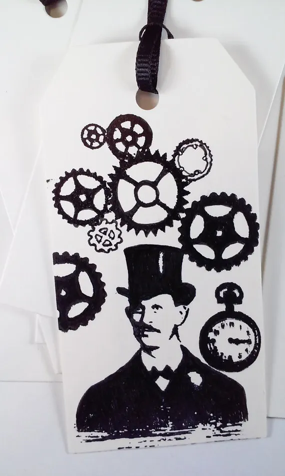 Vintage Steampunk Theme Gift Tags Labels Paper Tags by FierUndFire steampunk buy now online