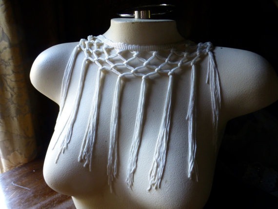 Ivory Fringe Trim Rayon for Bridal, Costumes, Garments by MaryNotMartha ...