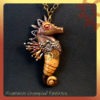 Black gold steampunk seahorse pendant Industrial polymer clay clockwork necklace, Jules Verne, 20.000 leagues, Scifi vintage gears whimsical by CrumpledFantazies steampunk buy now online