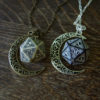D20 steampunk dice pendant steam punk necklace steampunk jewelry dnd rpg geek dungeons and dragons game gamer geeky polyhedral toothed bar by MageStudio steampunk buy now online