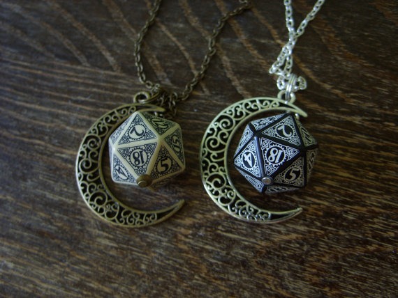 D20 steampunk dice pendant steam punk necklace steampunk jewelry dnd rpg geek dungeons and dragons game gamer geeky polyhedral toothed bar by MageStudio steampunk buy now online