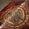 Hand engraved steampunk, handmade leather wallet with card and passport holder by 0ValNguyen0 steampunk buy now online