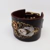SALE....Steampunk leather cuff. Leather cuff.leather bracelet. by slotzkin steampunk buy now online