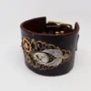 SALE....Steampunk leather cuff. Leather cuff.leather bracelet. by slotzkin steampunk buy now online