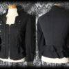 Gothic Black Peplum Detail MILITARY MISTRESS Fitted Jacket Coat 14 16 Victorian by AusterexxDevotion steampunk buy now online