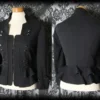 Gothic Black Peplum Detail MILITARY MISTRESS Fitted Jacket Coat 14 16 Victorian by AusterexxDevotion steampunk buy now online