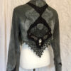 Boho jacket gray, christmas present for her unique,gothic jacket w.jewelry, victorian inspired cardigan, rawrags, steampunk jacket gray by RAWRAGSbyPK steampunk buy now online