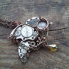 Steampunk bird pendant Gears bird Sparrow pendant Copper bird necklace Steampunk gift Mechanical bird Techie pendant by AlmostRealFlowersArt steampunk buy now online