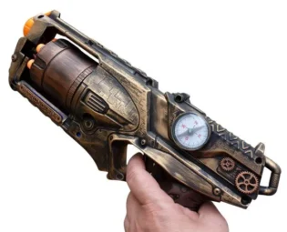 Steampunk STRONGARM toy Gun Zombie walking man Nerf soft dart Vampire Victorian cosplay Limited by oldjunkyardboutique steampunk buy now online