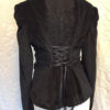 Vintage inspired , Victorian jacket , elegant , sexy , Edwardian style , black jacket , steampunk , goth , by RAWRAGSbyPK steampunk buy now online