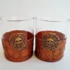 Pirates of the Caribbean Glasses, Steampunk Glasses Whiskey, Set 2 Pirate , skulls, Gothic, Pirate Theme, Pirate Skull, pirate gift by KonyArt steampunk buy now online