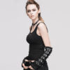 Devil Fashion Buckle Strap Arm Warmers Fingerless Sleeves Women Gauntlet Gloves by SteelSir steampunk buy now online